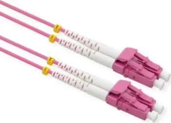 Kabllo patch fibra optike VALUE, LC LC, 2m, OM3, pa halogjen, vjollcë