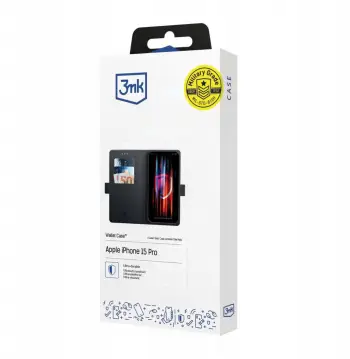Kapak portofol 3mk Wallet Case për Google Pixel 10A, funksion stand, i zi