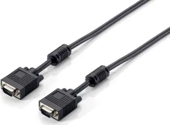 Kabllo VGA Equip D Sub, 3m, me ferrite, e zezë