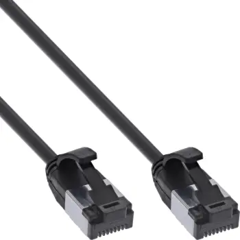 Kabllo rrjeti InLine Patch Cable Slim, Cat.8.1, 7.5m, e zezë
