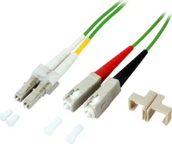 Kabllo optike LOGON PROFESSIONAL Fiber Patch 50/125, OM5, 2m, SC në LC, e gjelbër