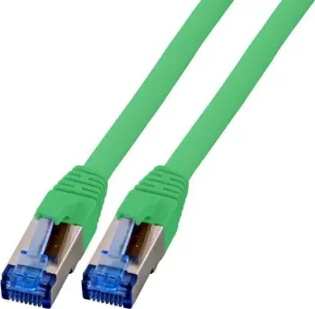 Kabllo rrjeti EFB Patchcord RJ45, S/FTP Cat 6A, 1m, jeshile