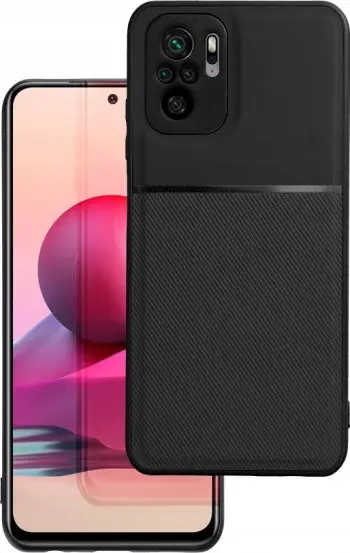 Mbrojtëse telefoni Forcell Noble për Xiaomi Redmi Note 10, fleksibël, e zezë