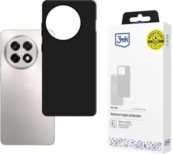 Këllëf telefoni 3mk Matt Case për OnePlus 13R ACE 5, TPU, mat, i zi