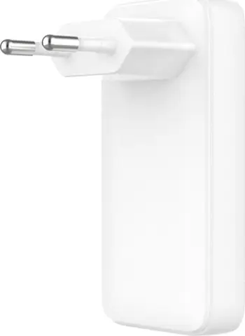 Karikues muri FIXED Slim GaN, 2x USB C, PD 45W, i bardhë