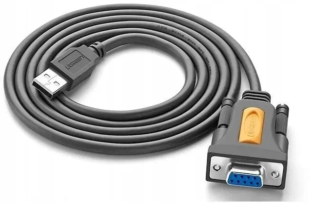 Kabllo adapter USB në RS232 Ugreen, USB 2.0, DB9 F, 1.5 m, gri - 1
