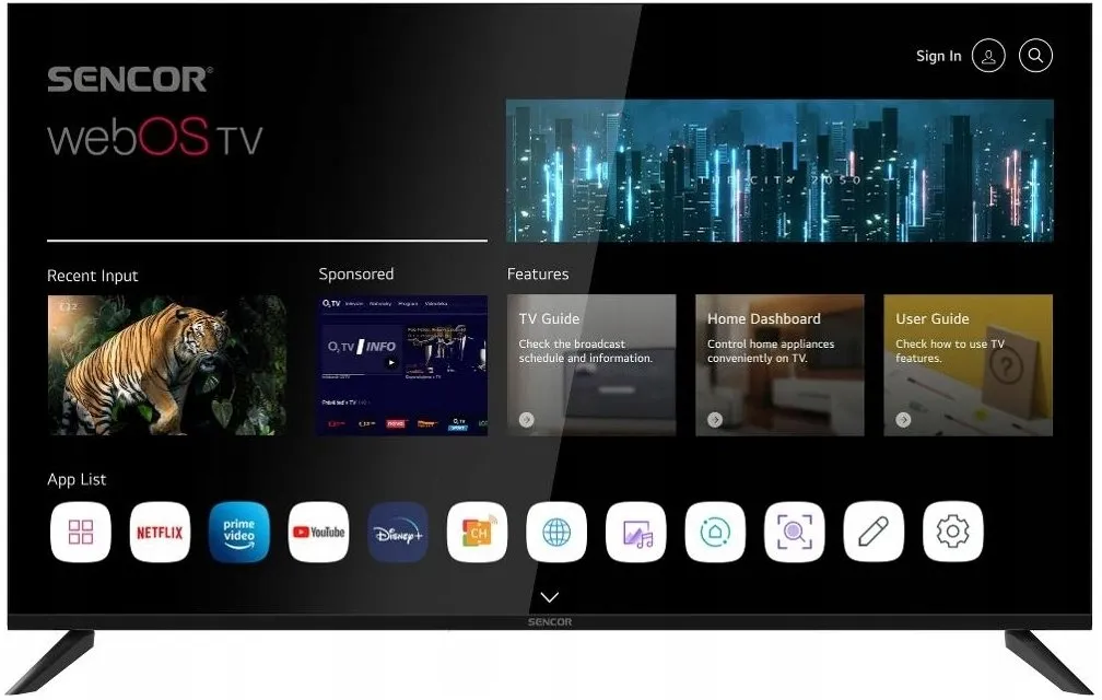Televizor Sencor SLE 50US804B, 50", 4K UHD, webOS, i zi - 1