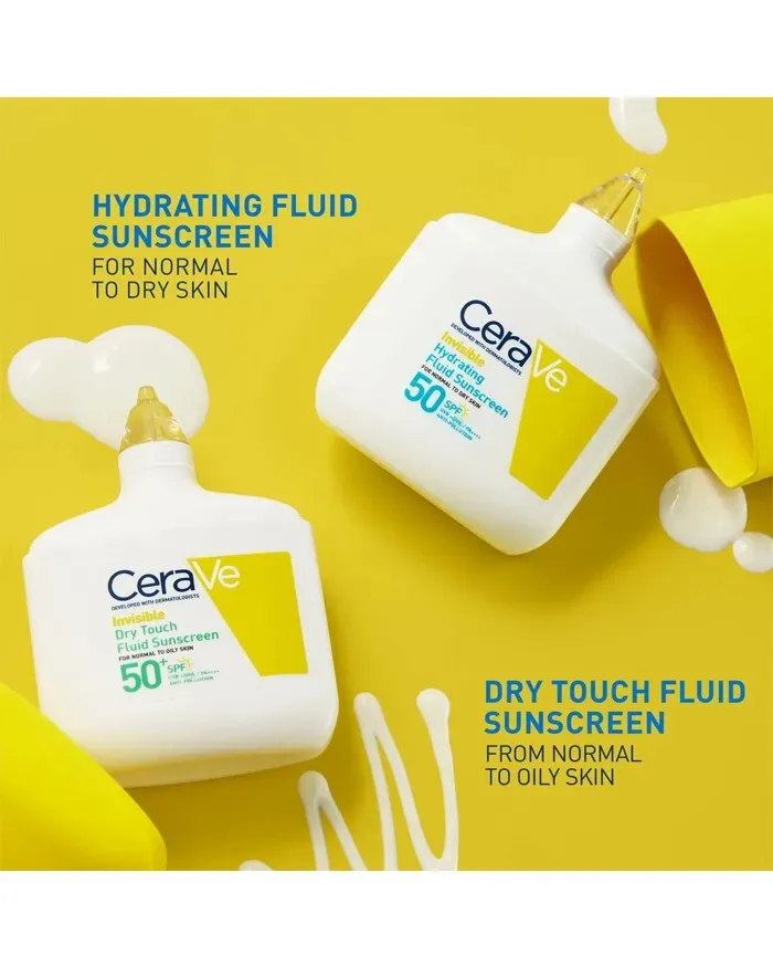 Cerave Invisible Dry Touch Fluid Sunscreen Spf 50+ - 2