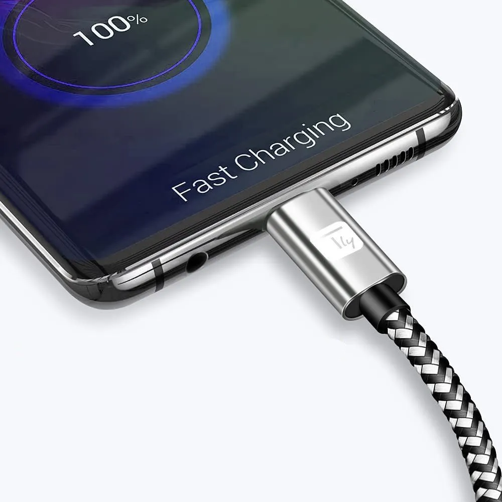 Kabllo USB Techly, USB A në USB C, 2A, 2m, antracit - 4