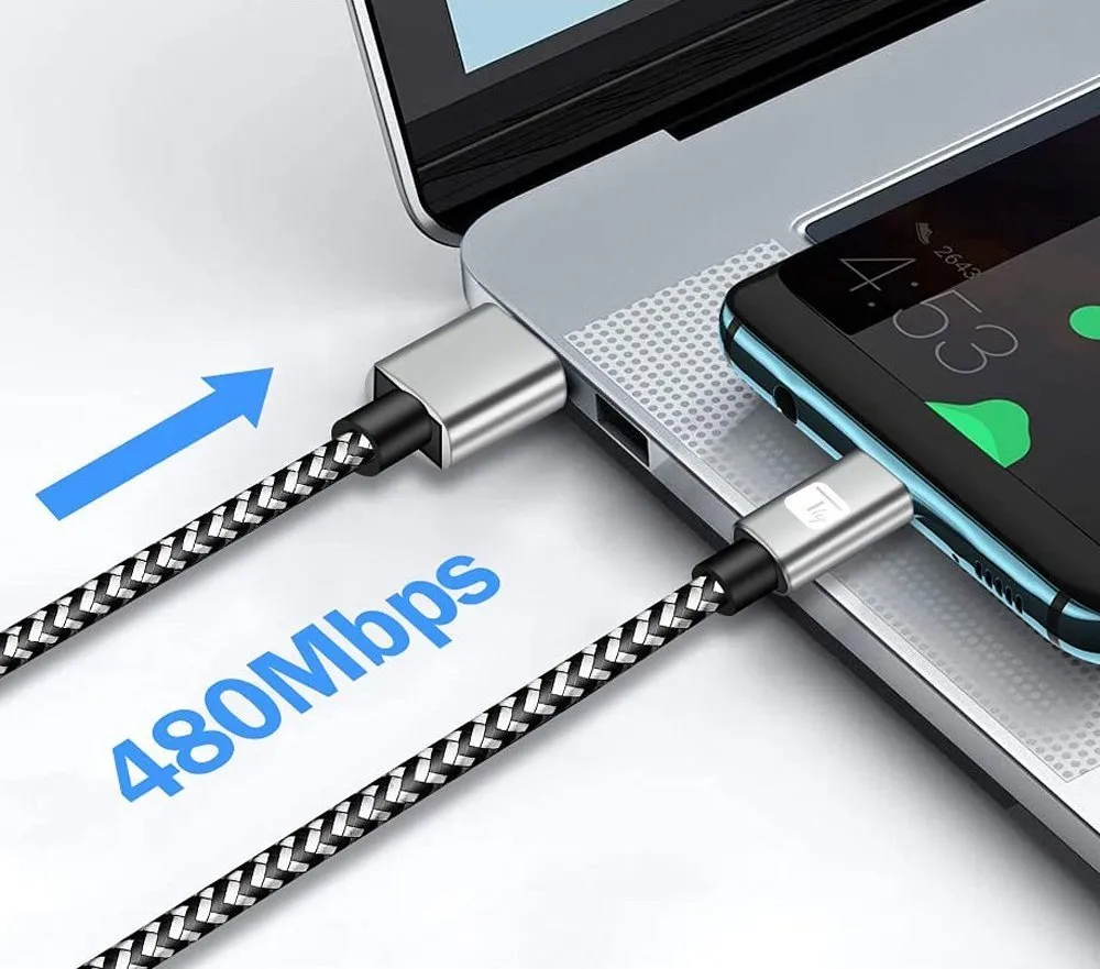 Kabllo USB Techly, USB A në USB C, 2A, 2m, antracit - 5