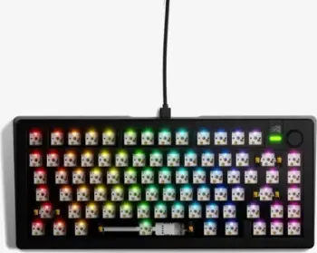 Tastierë mekanike Glorious GMMK 3 75% Barebones, gaming, me kabllo, e zezë