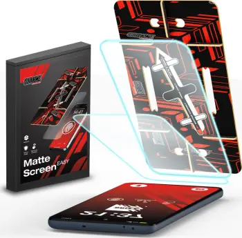 Folje mbrojtëse Grizz MatteScreen Easy për Google Pixel 8a, set 2 copë, mat, transparente