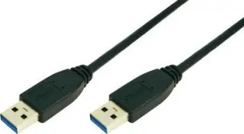 Kabllo USB LogiLink CU0038, USB A në USB A, 1 m, USB 3.0, i zi