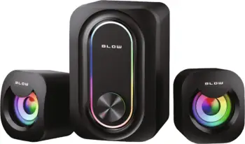 Altoparlantë PC BLOW Adrenaline, sistem 2.1, RGB, të zinj