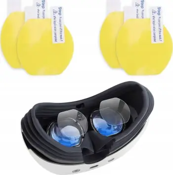 Mbulesa mbrojtëse për syze VR HiFylux PS VR2, set 4 copë, e zezë