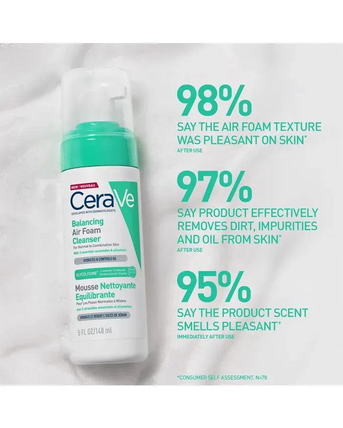 Cerave Balancing Air Foam Facial Cleanser - 6