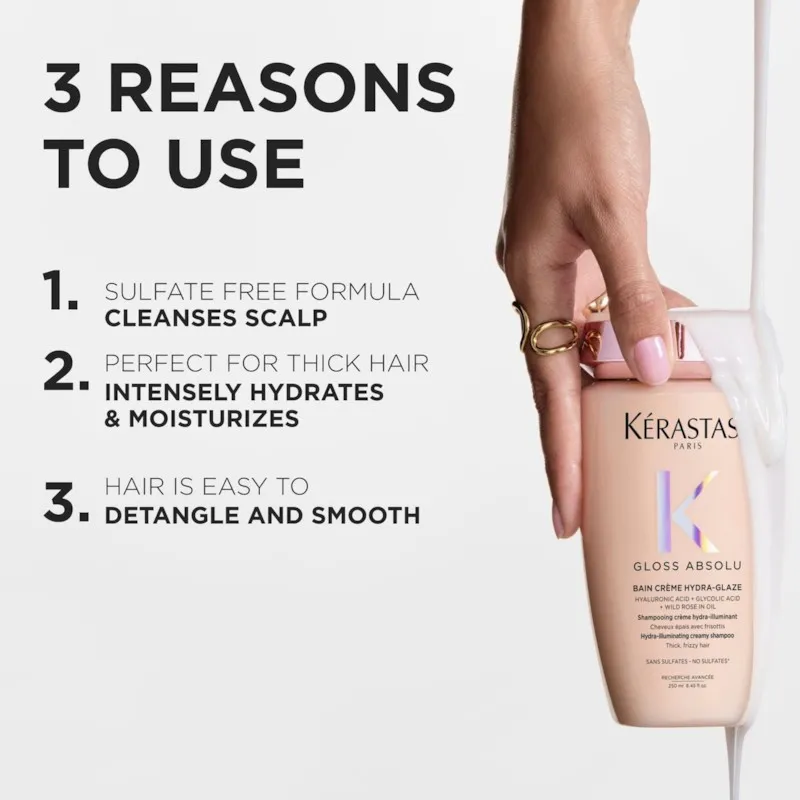 Kerastase Bain Creme Hydra-Glaze Shampoo - 3