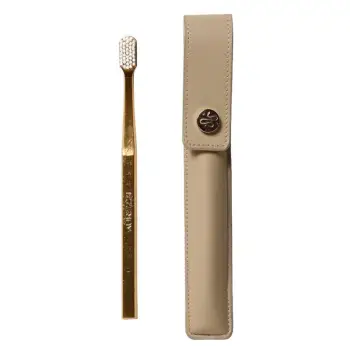 Aurezzi Saffiano Leather Case & Toothbrush