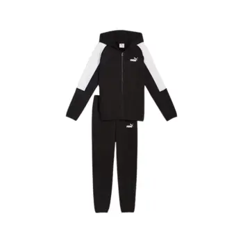 puma ess block hooded full-zip sweat suit tr b