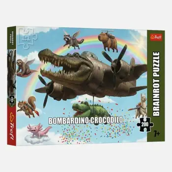 Puzzle për fëmijë Brainrots Bombardino Crocodilo Trefl – 200 copë