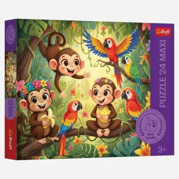 Puzzle maxi për fëmijë Jungle Trefl – 24 copë