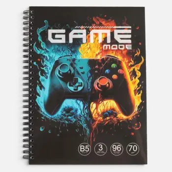 Fletore spirale B5 3D Game – 96 fletë