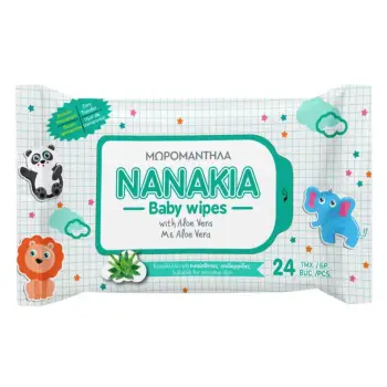 Peceta të lagura NANAKIA për bebe – 24 copë