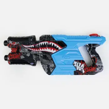 Pistoletë uji blu dhe e zezë graffiti 57 cm