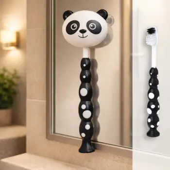 Furçë dhëmbësh për fëmijë panda me kuti mbrojtëse
