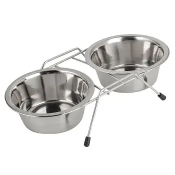 Set me 2 tasa inox dhe bazë e dyfishtë - 400ml