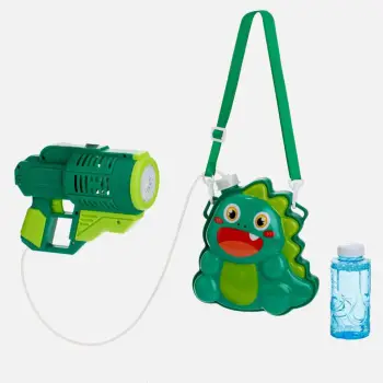 Lodër makinë për flluska me çantë dinosaur