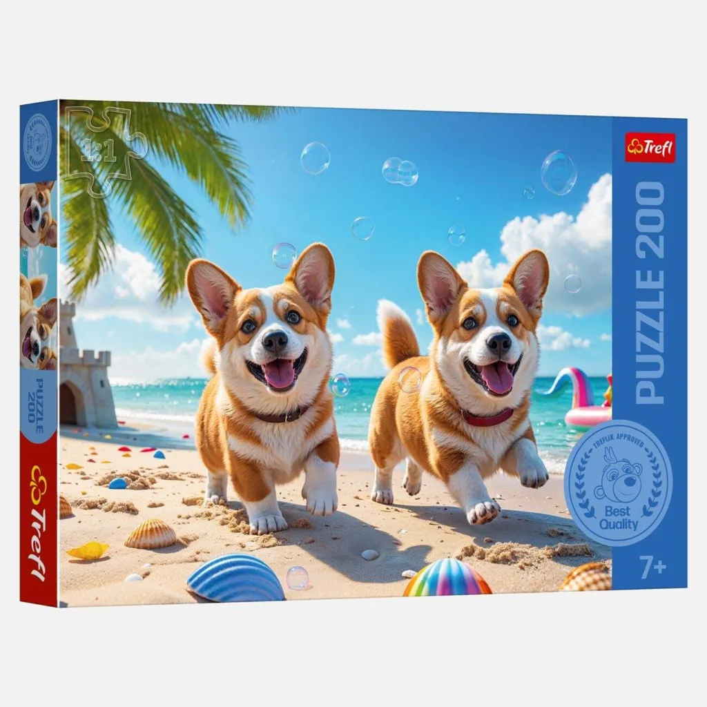 Puzzle me dizajn qen Trefl - 200 pjesë - 1