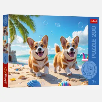 Puzzle me dizajn qen Trefl - 200 pjesë