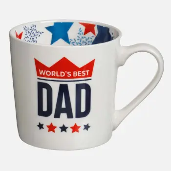 Filxhan qeramik i bardhë "DAD" 380ml