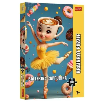 Puzzle me dizajn Balerina Cappuccina (200 Copë) - Trefl