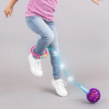 Litar për kërcim me top LED me ngjyra - 65 cm