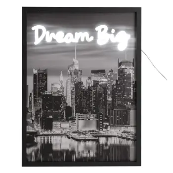 Kornizë Fotoje me ndriçim led neon me dizajn York "Big Dream" 30x40cm