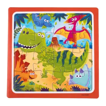 Puzzle mini me Dinosaur (16 copë) 15x15cm