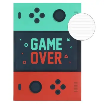 Fletore B5 me vija "Game Over" - 40F