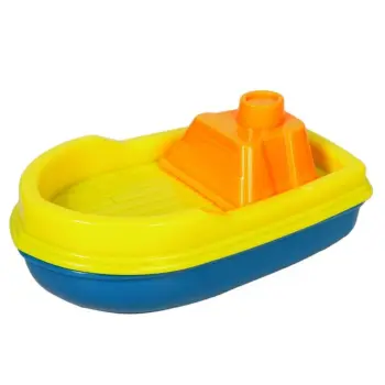 Lodra Plazhi Për Fëmijë Varkë Plastike E Verdhë 13 Cm
