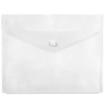 Dosje zarf A5 me buton, transparent