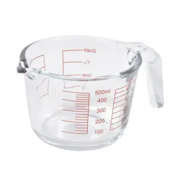 Enë matëse qelqi transparente 500ml