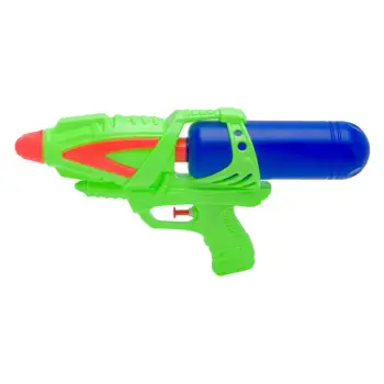 Pistoletë uji plastike blu dhe jeshile 32cm