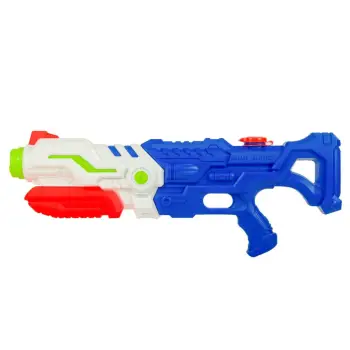 Pistoletë uji plastike blu, e bardhë dhe jeshile 55cm