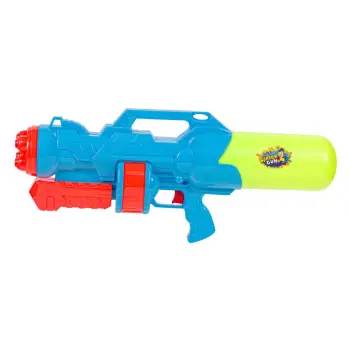 Pistoletë uji plastike blu dhe e verdhë 56cm