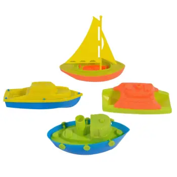 Lodra Plazhi Për Fëmijë Varka Plastike Set 4 Copë