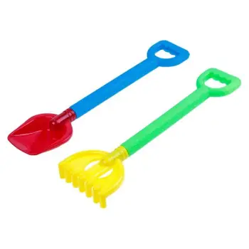 Lodra Plazhi Për Fëmijë Lopatë Plastike &amp; Krehër Rëre Plastik Set