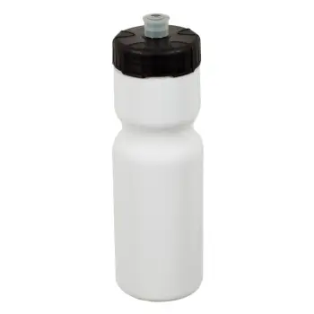 Shishe palestre ngjyrë e bardhë me kapak të zi 650 ml