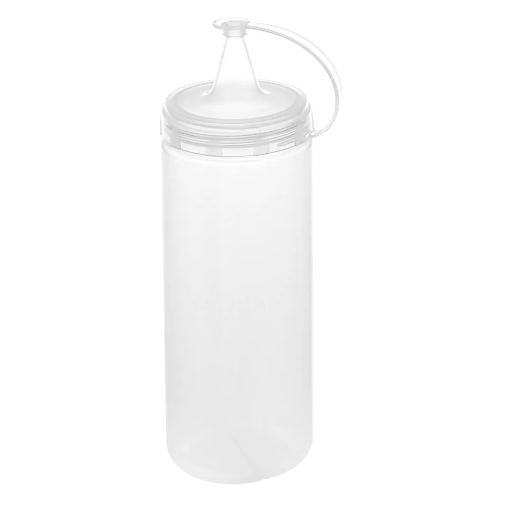 Enë për salcë plastike transparente 400 ml - 1