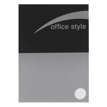 Fletore për shkollë A4 me kuti, gri e zezë, Office Style - 40F